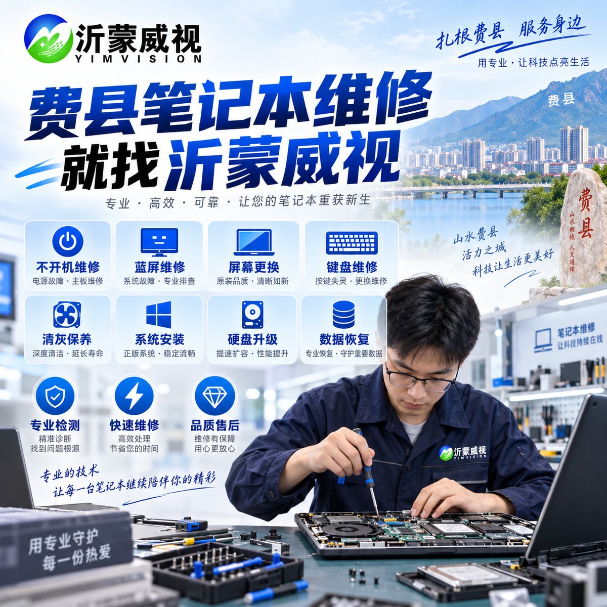 费县笔记本维修