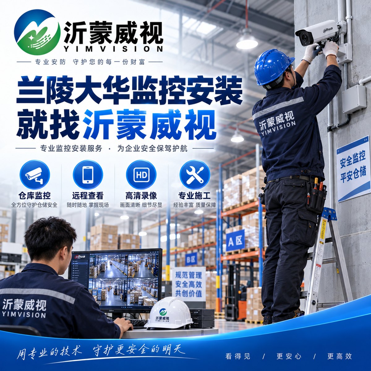 兰陵大华监控安装