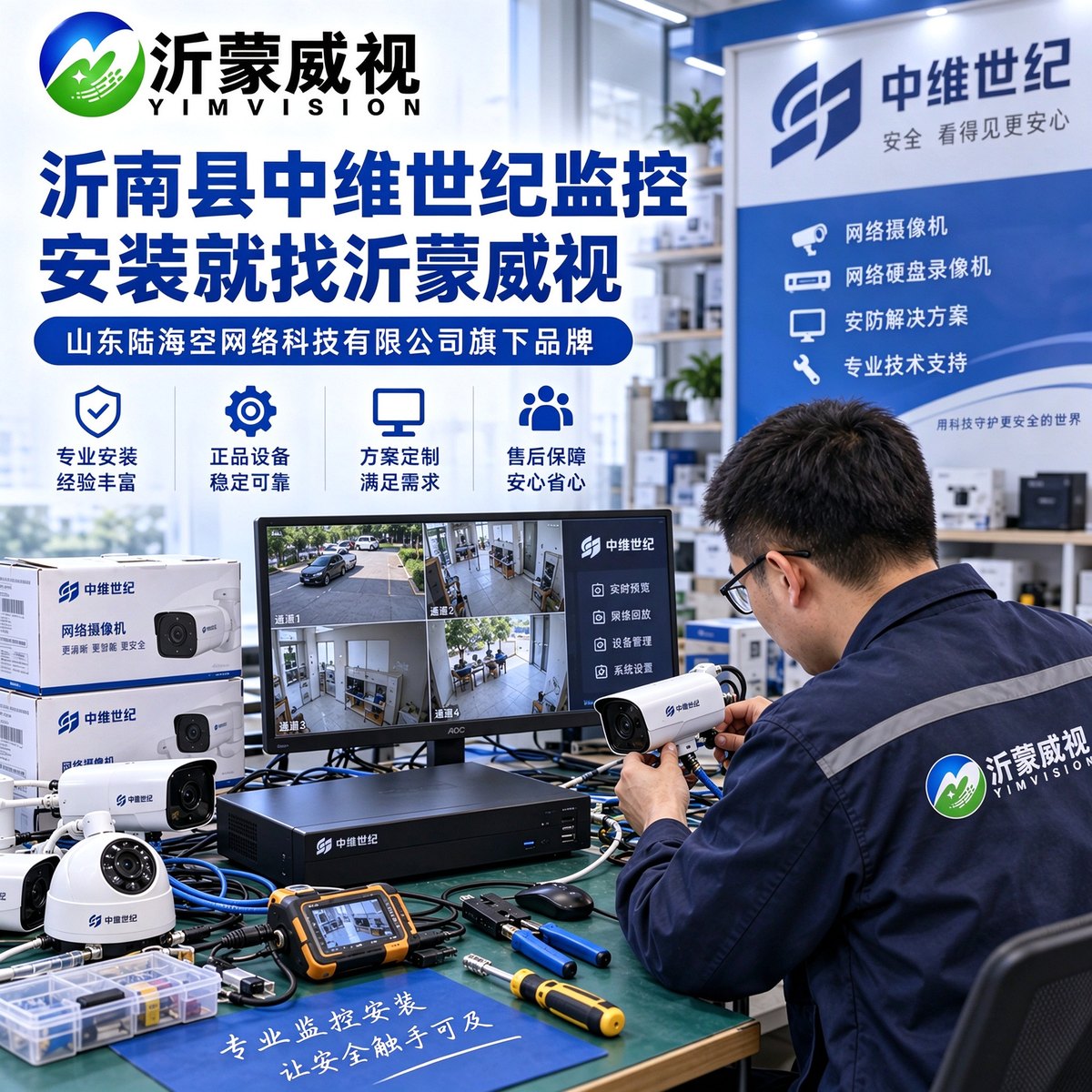 沂南中维世纪监控安装