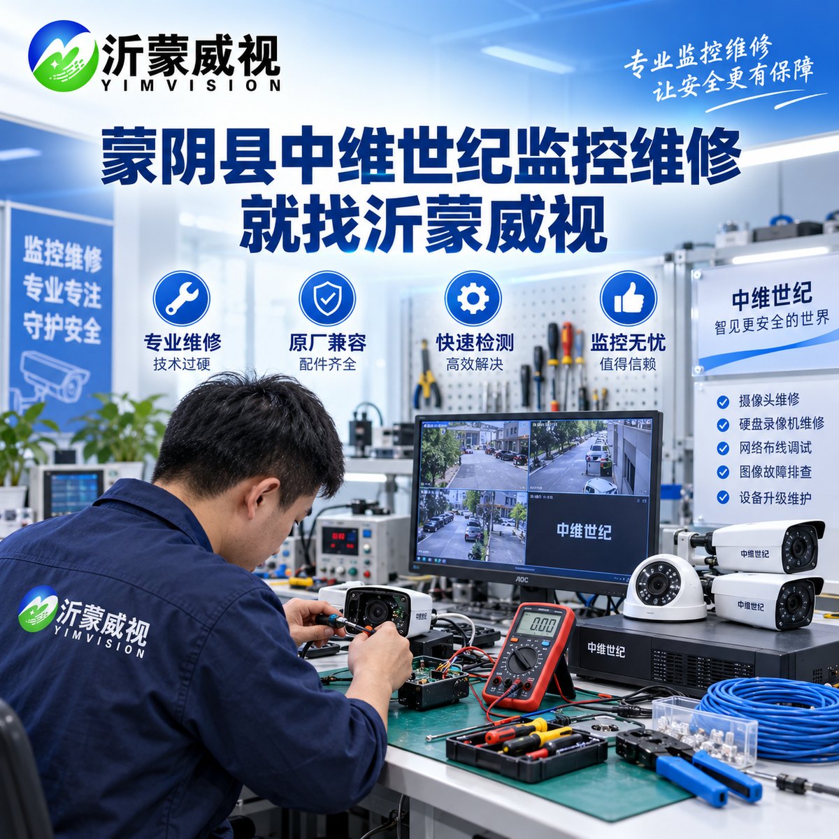 蒙阴中维世纪监控维修