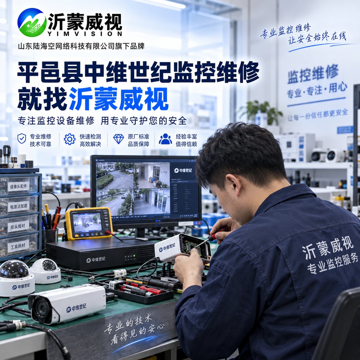 平邑中维世纪监控维修